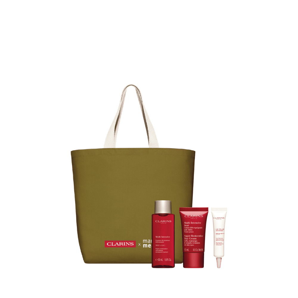 Receive an additonal 4-pc gift (Worth $171) with $350 nett spend on Clarins (Gift with Purchase)