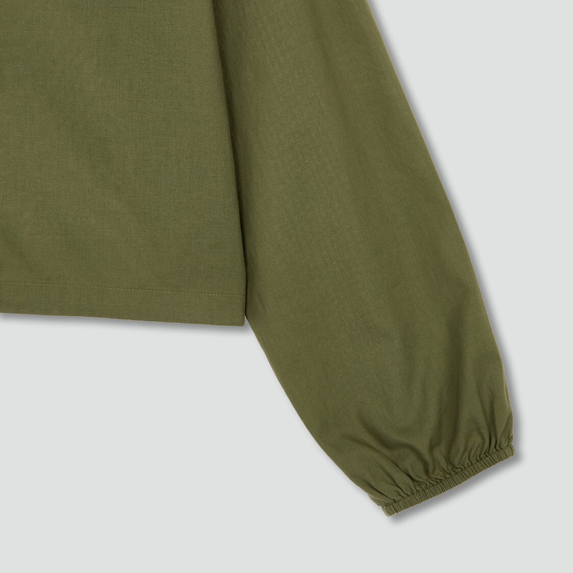 Jaju Women Pure Cotton Hooded Lounge Shirt Khaki