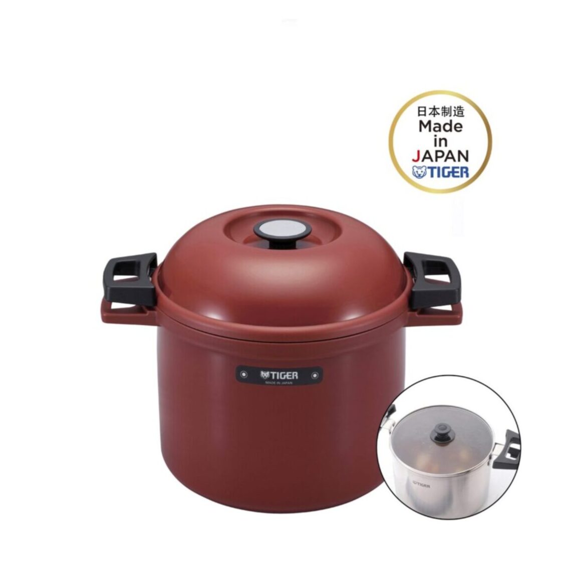 TIGER Thermal Magic Cooker 4.5L - Red (NFH-G450 RJ)