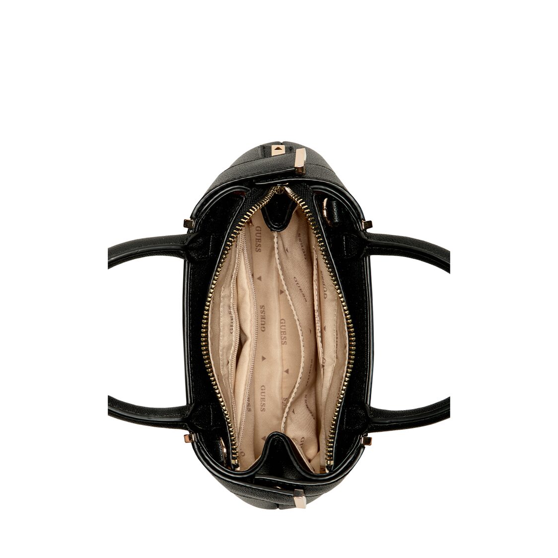 Guess Anadela Mini Satchel,Natural/Black