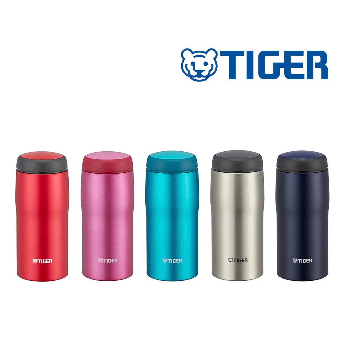 TIGER Double Stainless Steel Mug 360ml - Matte Red (MJA-B036 RM)