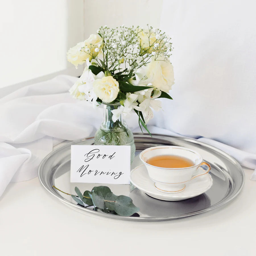 Tramontina Service Round Stainless Steel Tray, 30 Cm