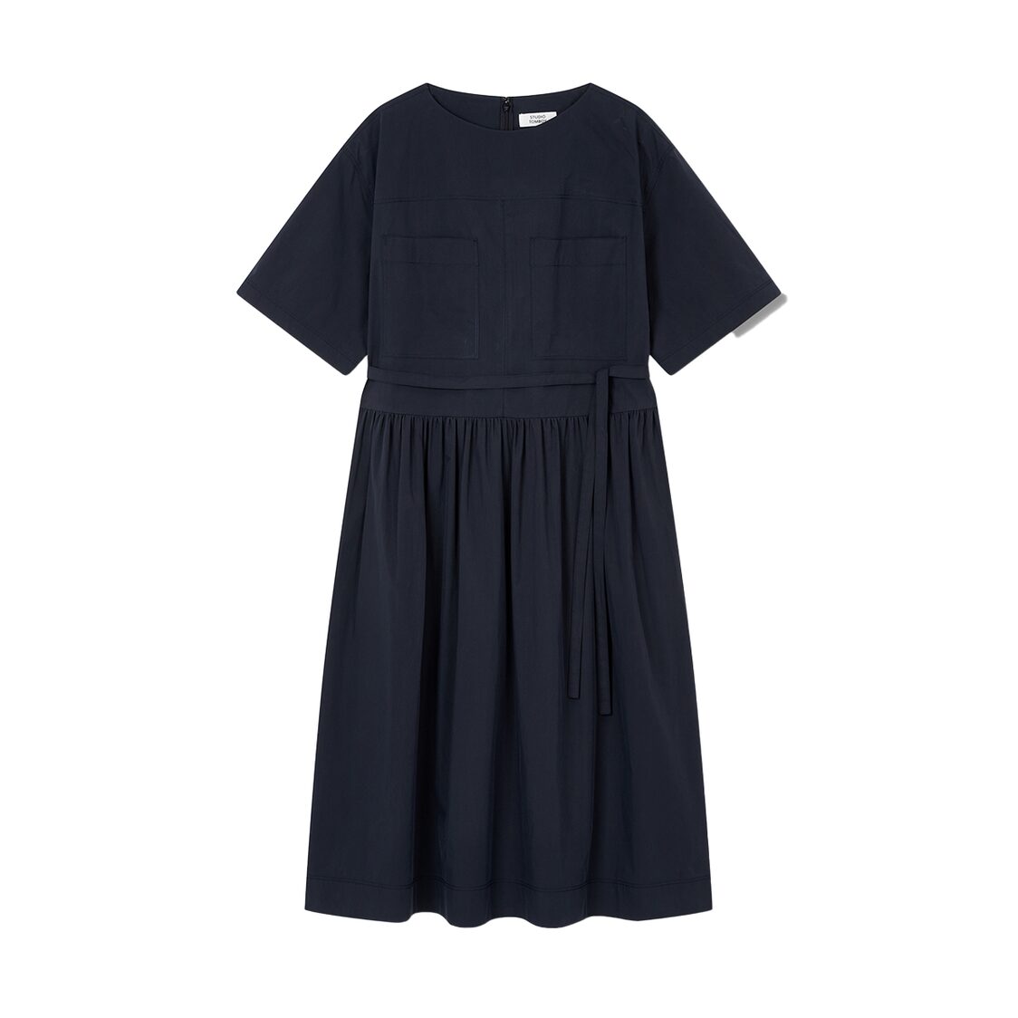 Studio Tomboy Two Pocket Belted Dress Dark Navy