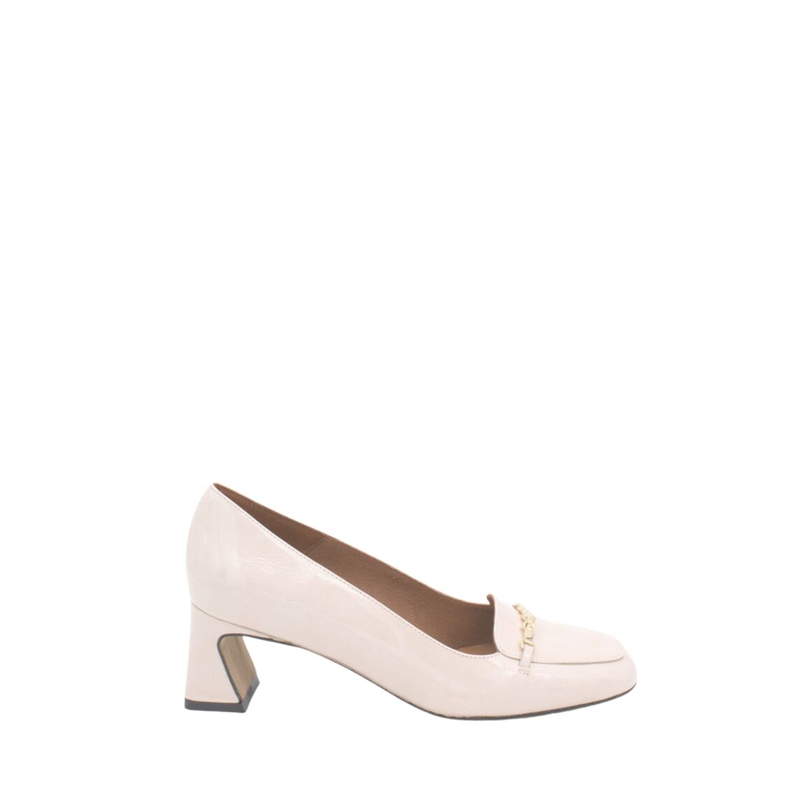 Angel Alarcon Ademuz Leather Loafer 6cm Heel Off White