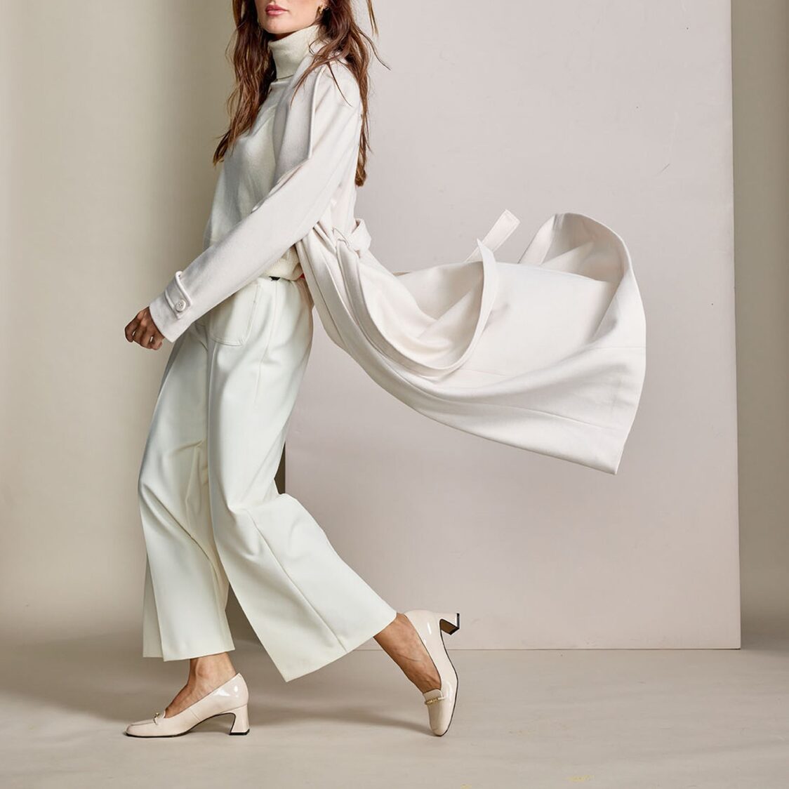 Angel Alarcon Ademuz Leather Loafer 6cm Heel Off White