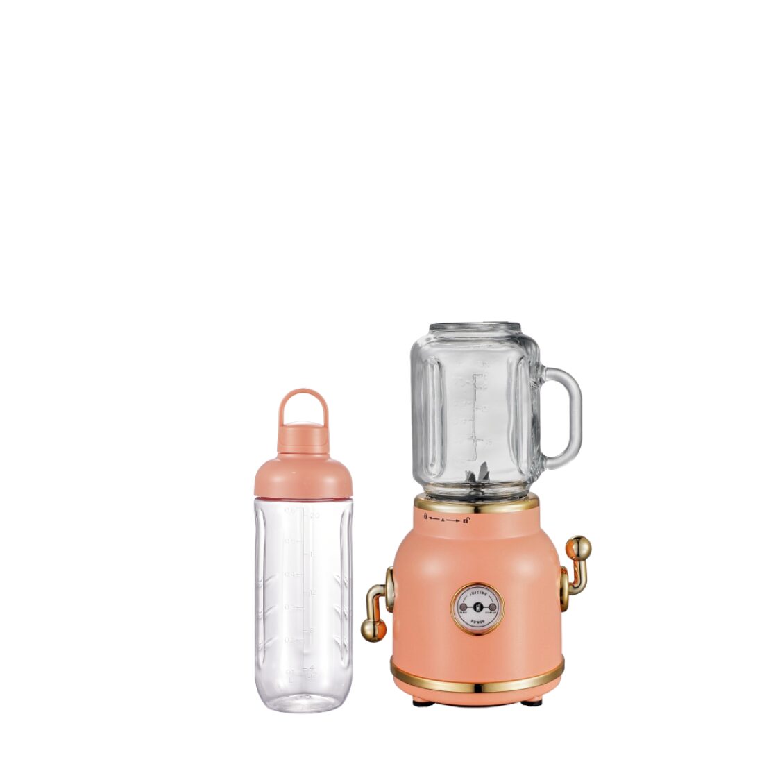 La Gourmet Retro Mini Blender Set - Coral Crush 419194