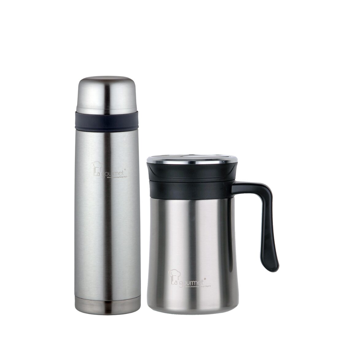 La Gourmet Classic 0.5L Thermal Mug + 0.5L Thermal Flask Set (LGCC350879 + LGCC350817)