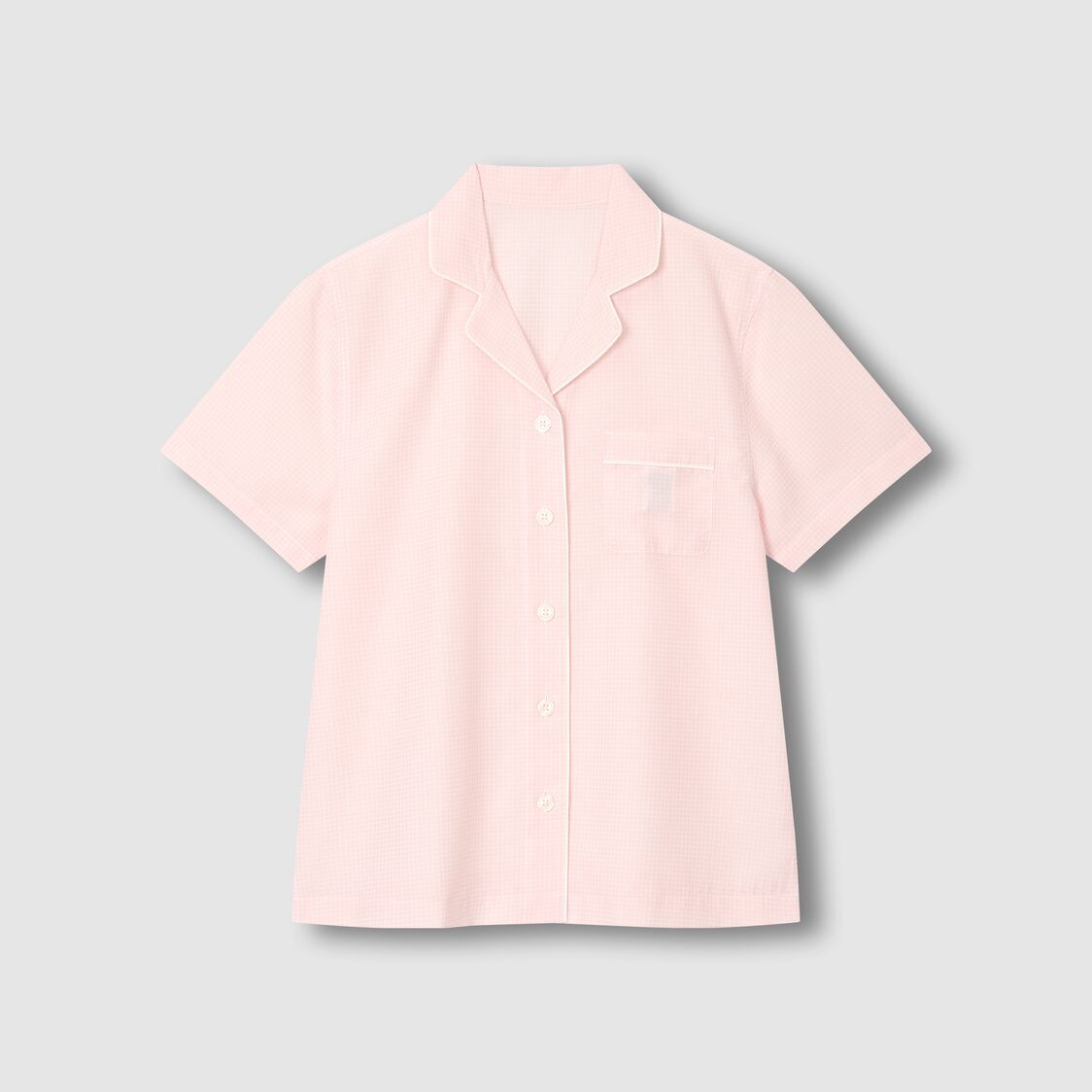 Jaju Women Cotton Check Pajama Set Light Pink