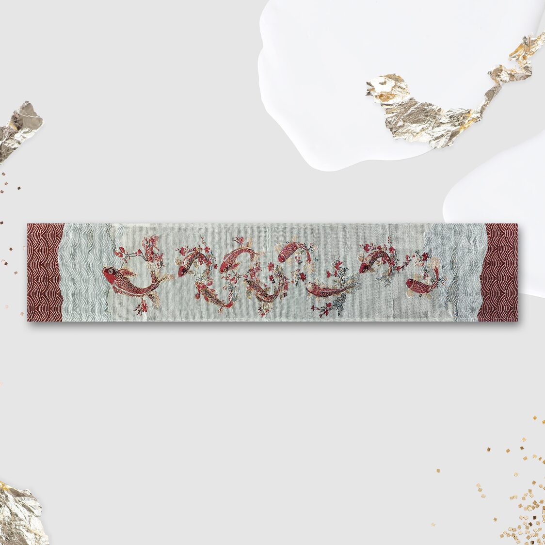 J. Rapee Koi Tablerunner Gold