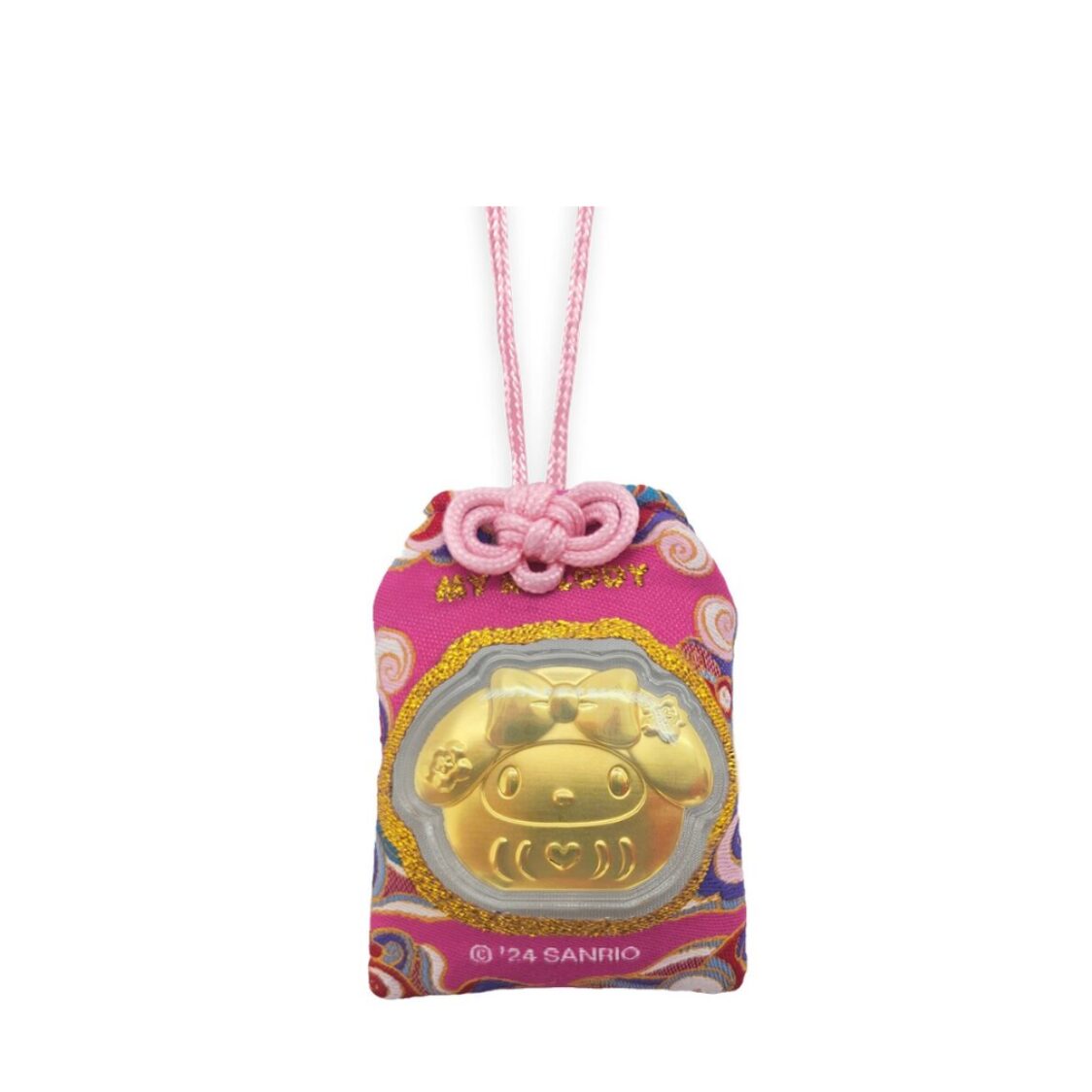 The Singapore Mint Sanrio My Melody Daruma Gold Foil Charm Bag