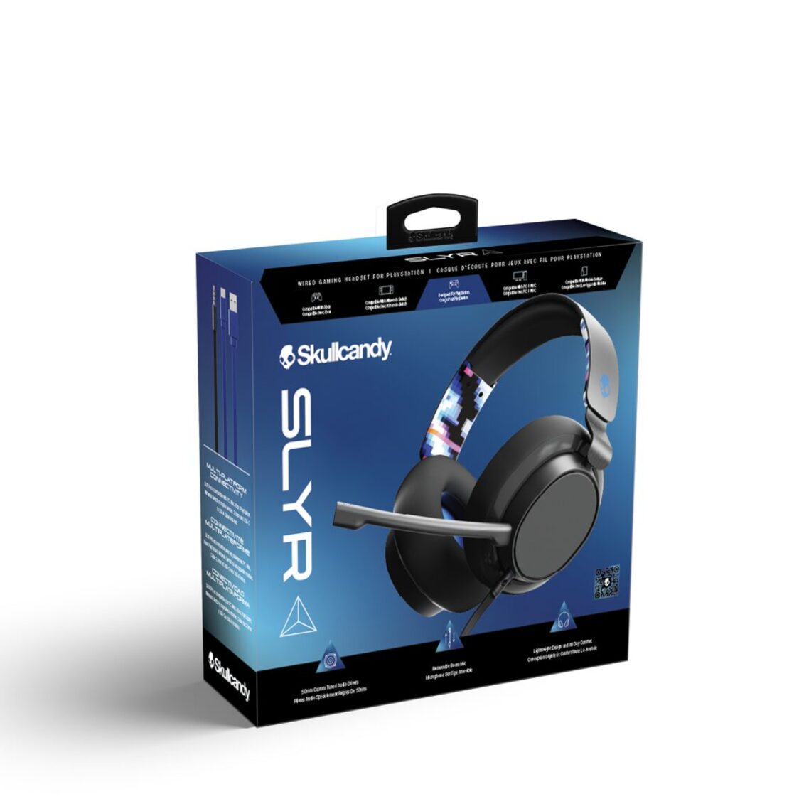 Skullcandy Slyr Playstation Gaming Wired Over Ear Black Digi-hype