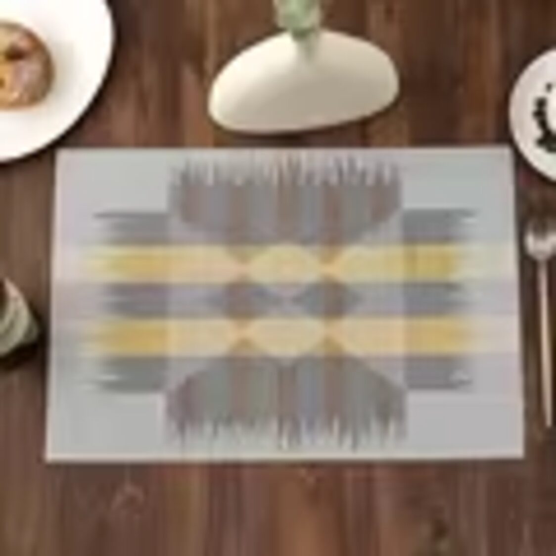 J. Rapee Burlap Placemat Grey