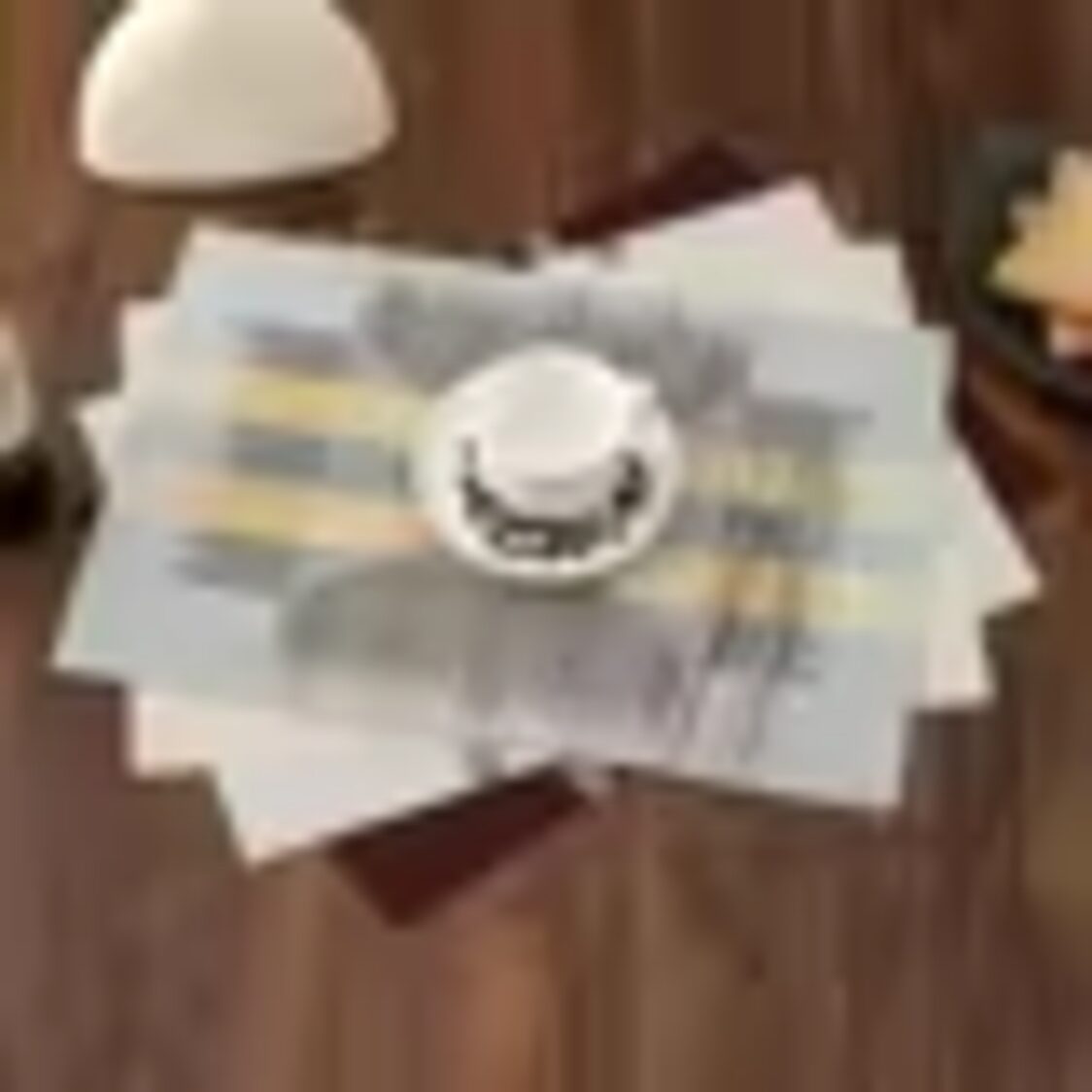 J. Rapee Burlap Placemat Grey