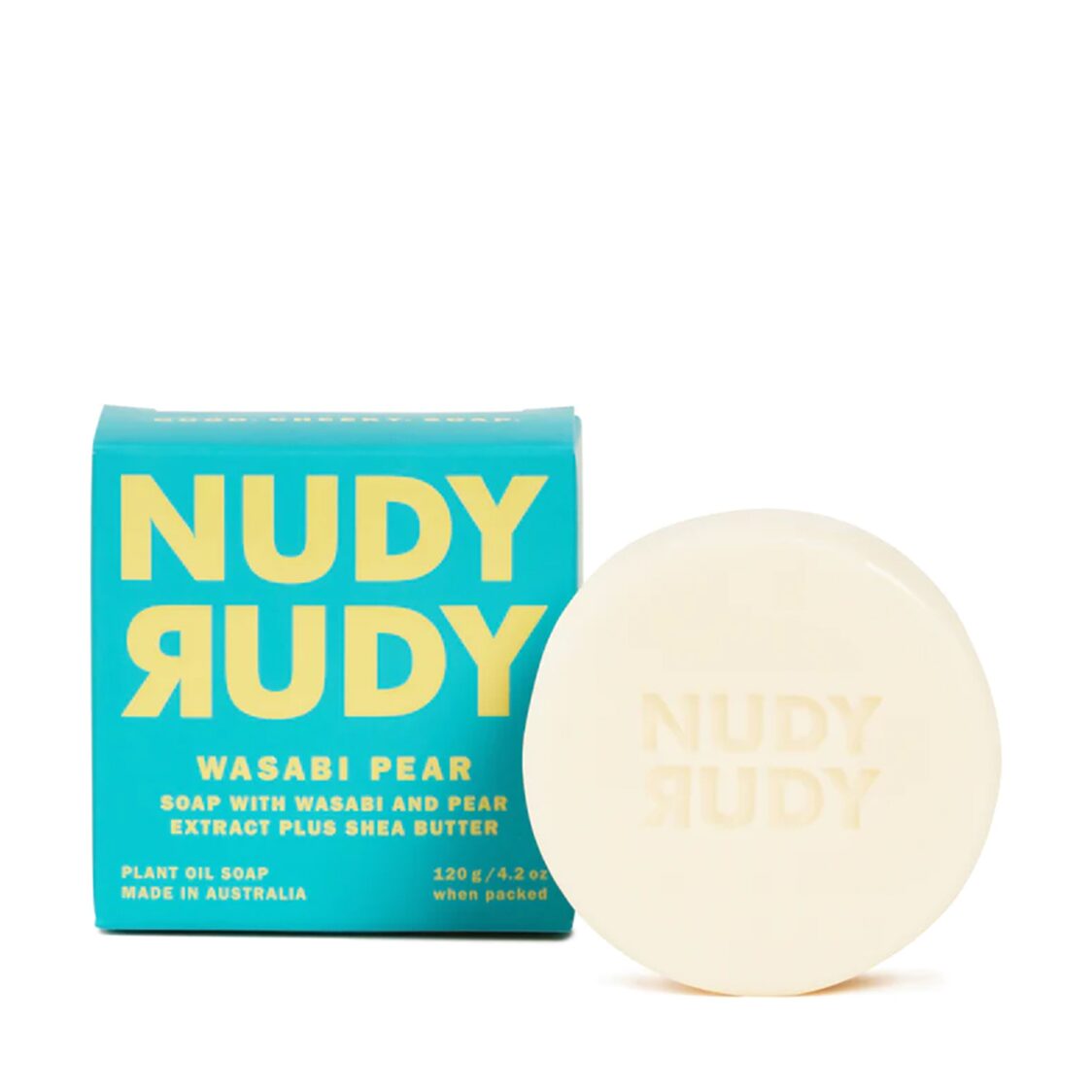 Nudy Rudy Wasabi Pear Soap Bar 150g