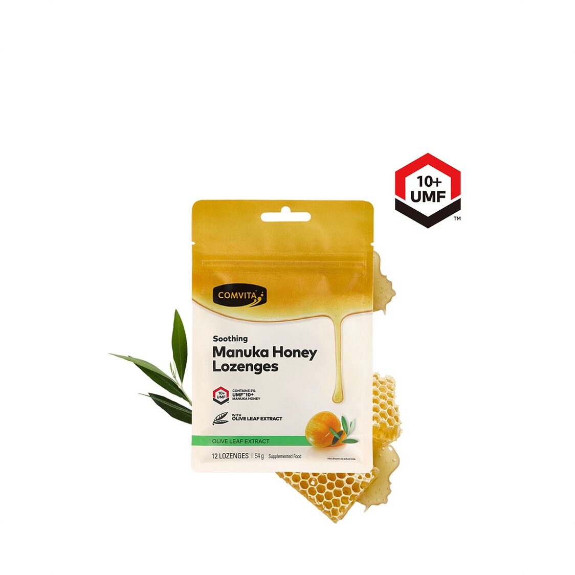 Comvita Manuka Honey Lozenges with Olive Leaf Extract - 12s