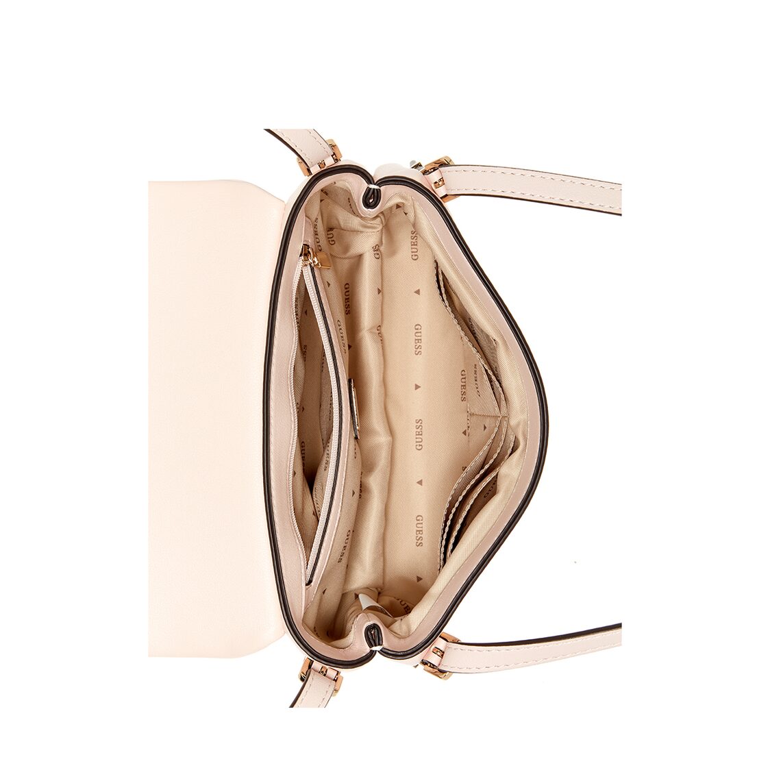 Guess Lefia Flap Shoulder Bag - Rose Water