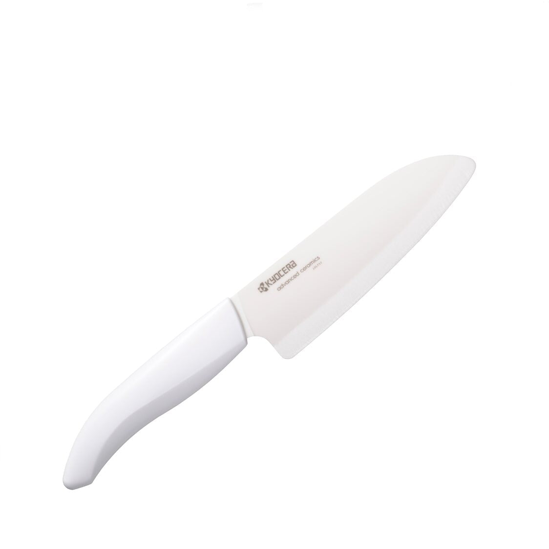 Kyocera 5.5" Advanced Ceramic Santoku Knife - White FK-140 WH-WH