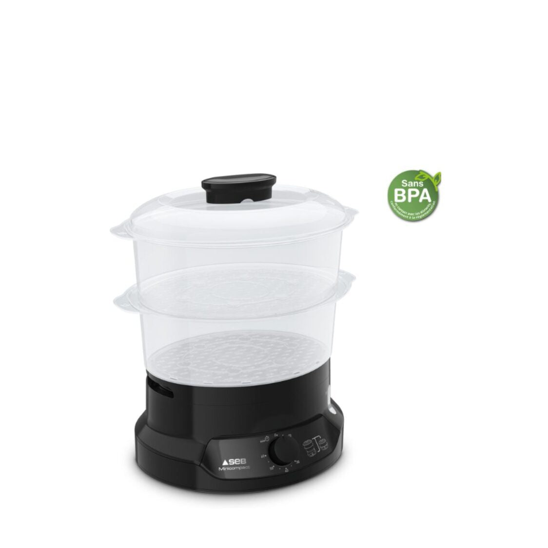 Tefal New Minicompact Steamer 2 Tier 6L (VC1398)