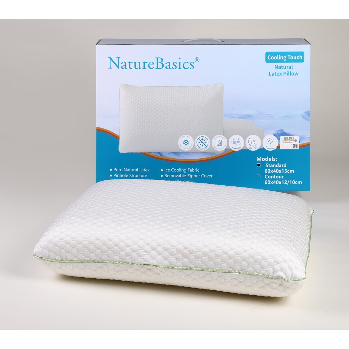 Nature Basics Cooling Touch Latex Standard Pillow