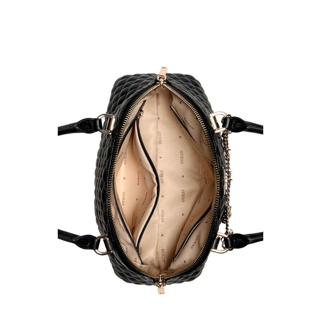 Guess Everlee Dome Satchel - Black