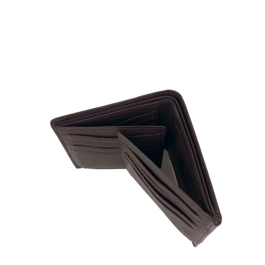 Mel&Co Genuine Leather Double Flap-Out Wallet