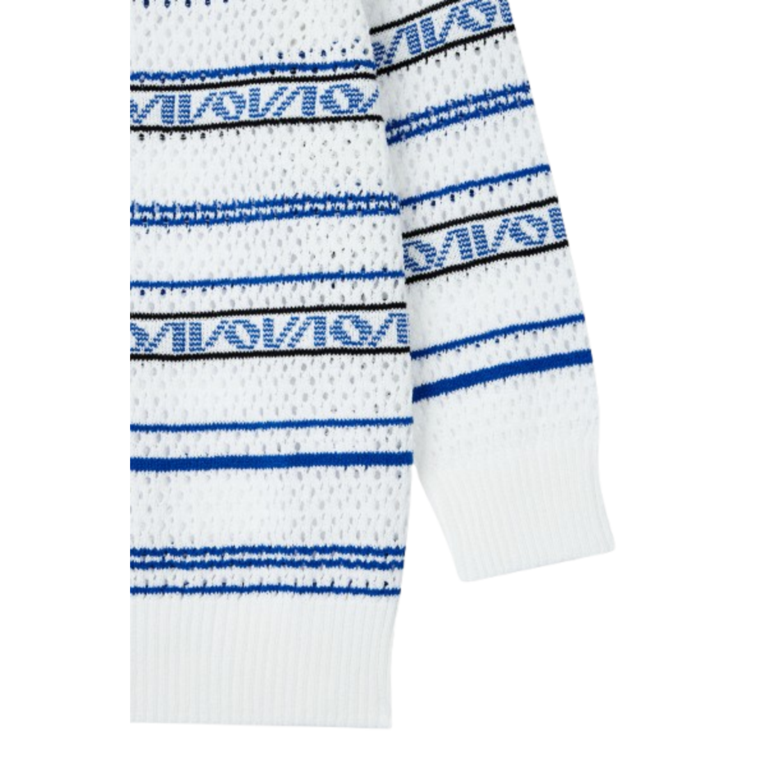 Voice Of Voices Logo Pattern Long Sleeve Knit Blue