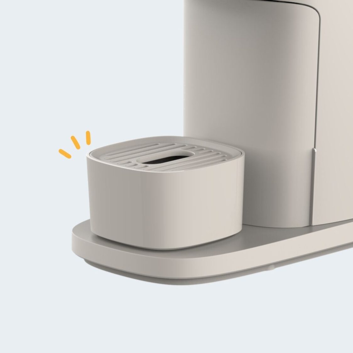 Kith AVA Capsule Coffee Machine (Vanilla White)