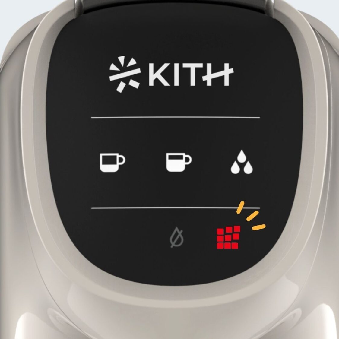 Kith AVA Capsule Coffee Machine (Vanilla White)