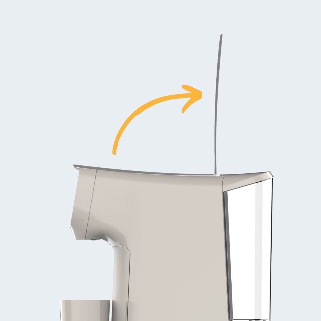 Kith AVA Capsule Coffee Machine (Vanilla White)