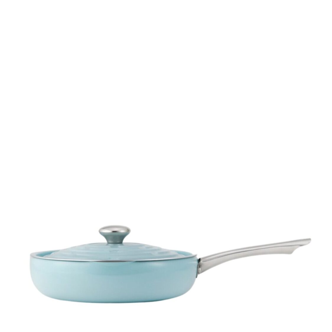 Meyer 27cm Covered Deep Frypan With Spout - Blue 12176