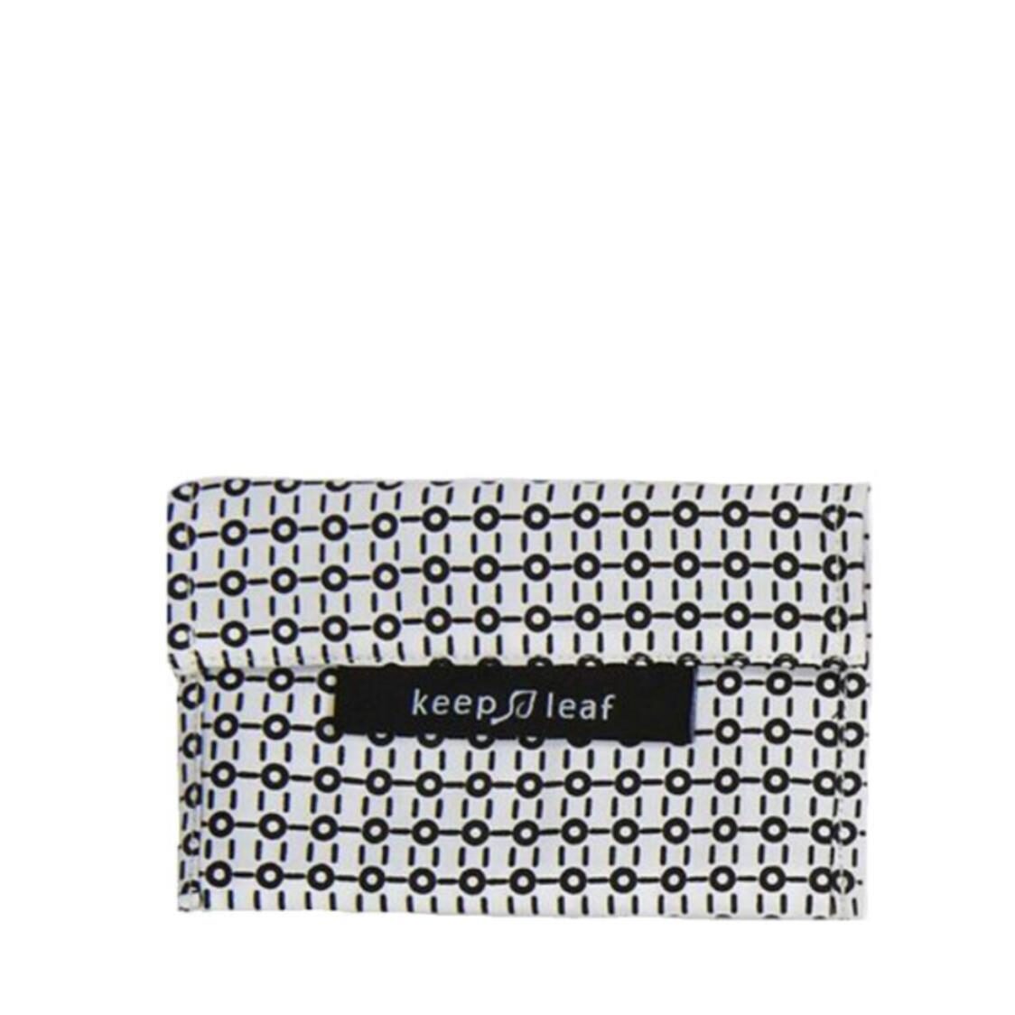 Keep Leaf Snack Bag Medium Black/White