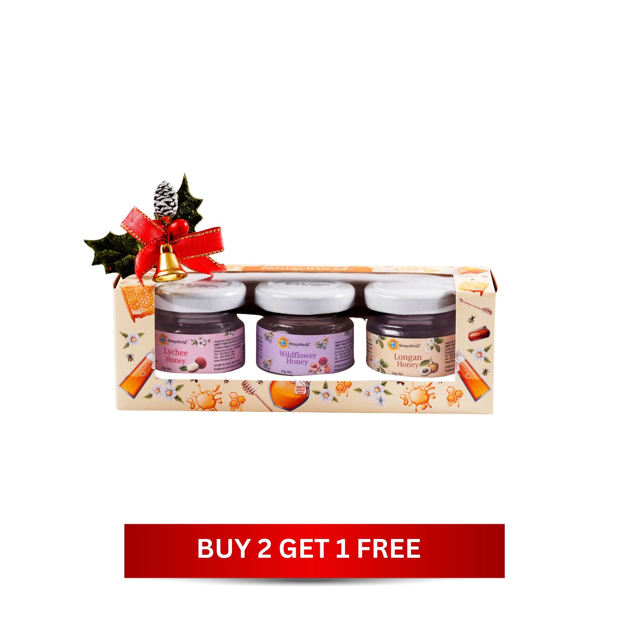 HoneyWorld Mini Honey 3IN1 30G - Christmas Edition