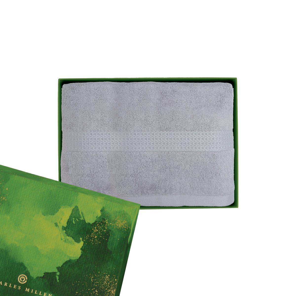 Charles Millen Signature Collection 1 Piece Bamboo Cotton Bath Towel Gift Set – Boston