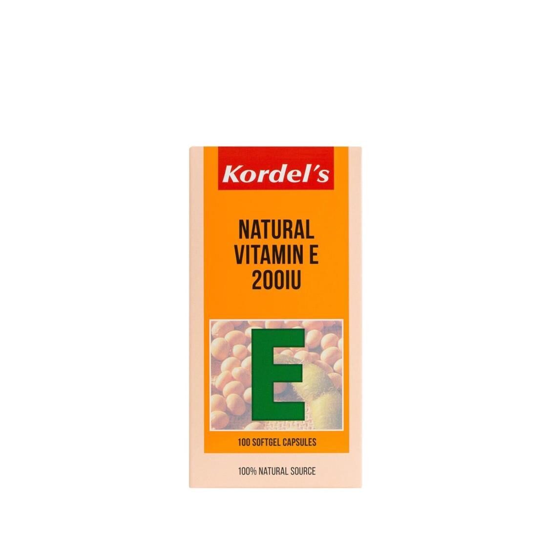 Kordel's Natural Vitamin E 200IU 100's