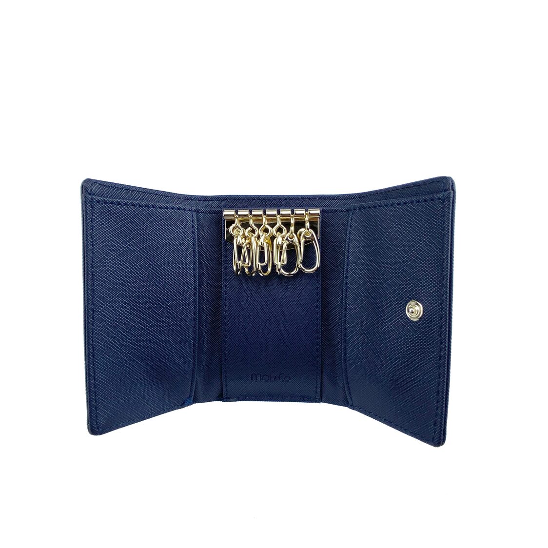 Mel&Co Saffiano-Effect Basic Key Pouch