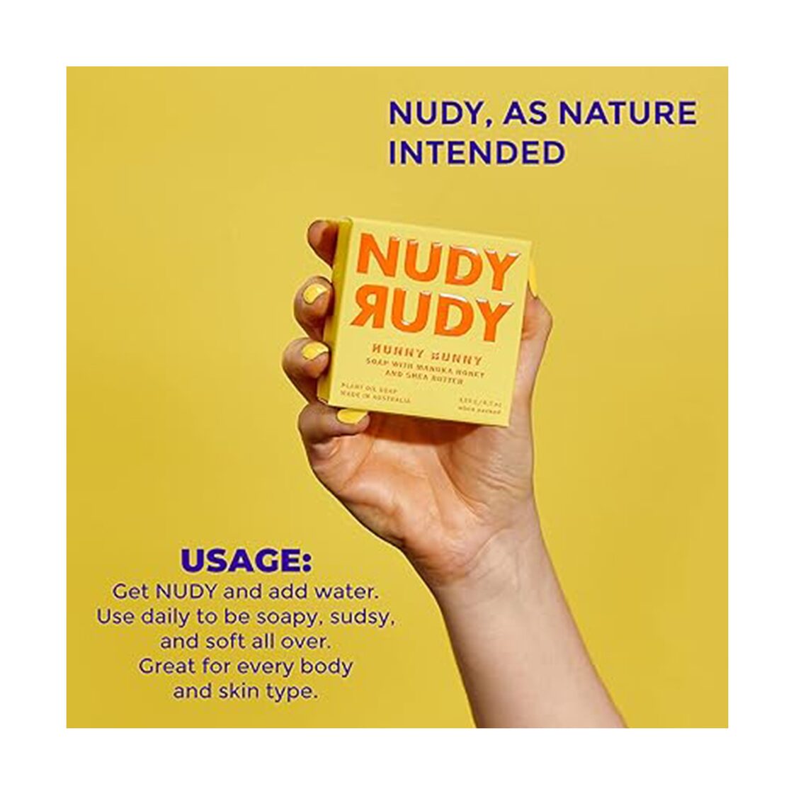 Nudy Rudy Hunny Bunny Soap Bar 150g