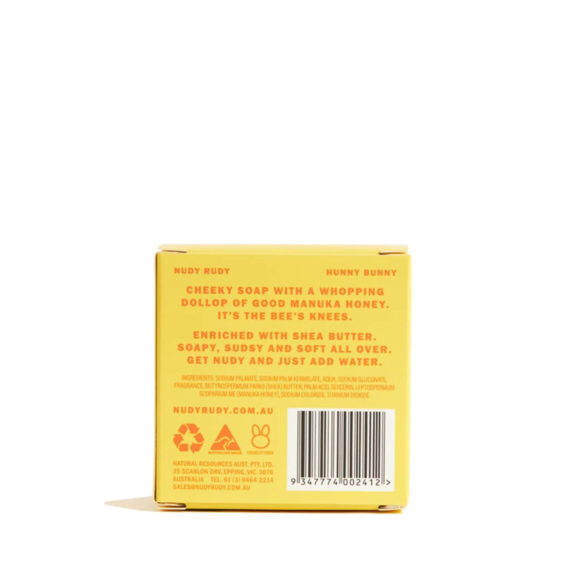 Nudy Rudy Hunny Bunny Soap Bar 150g