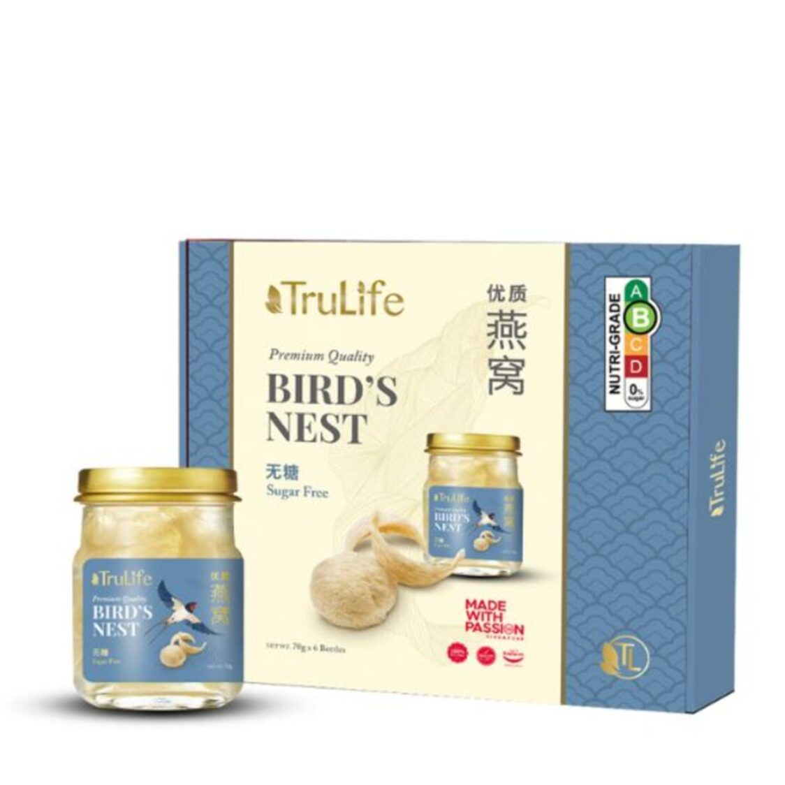 TruLife Bird's Nest Sugar Free (70gx6)