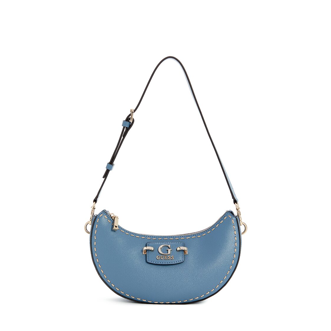 Guess Nastra Top Zip Shoulder Bag, Slate