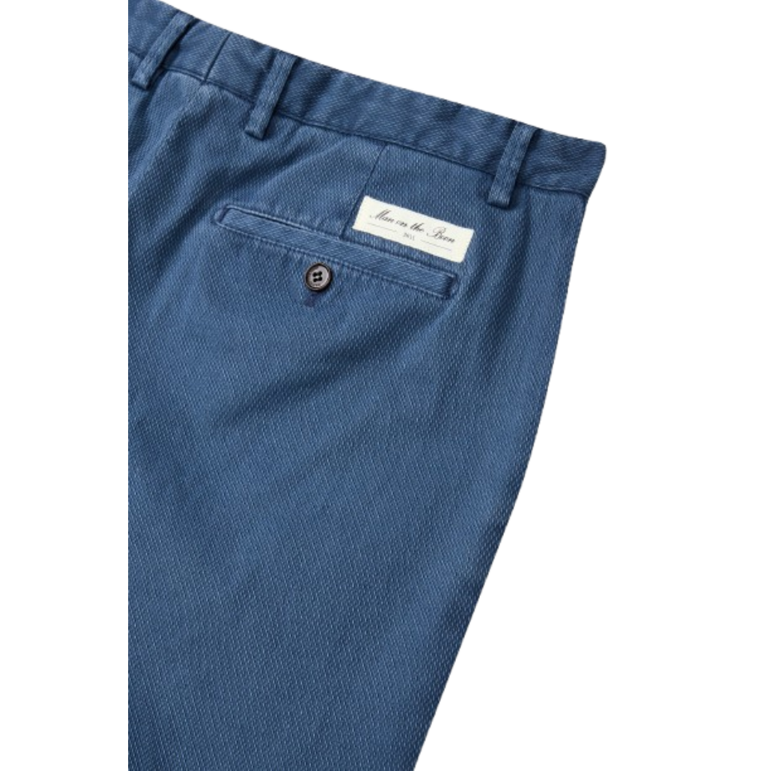 Man On The Boon Texture Tapered Pants Navy