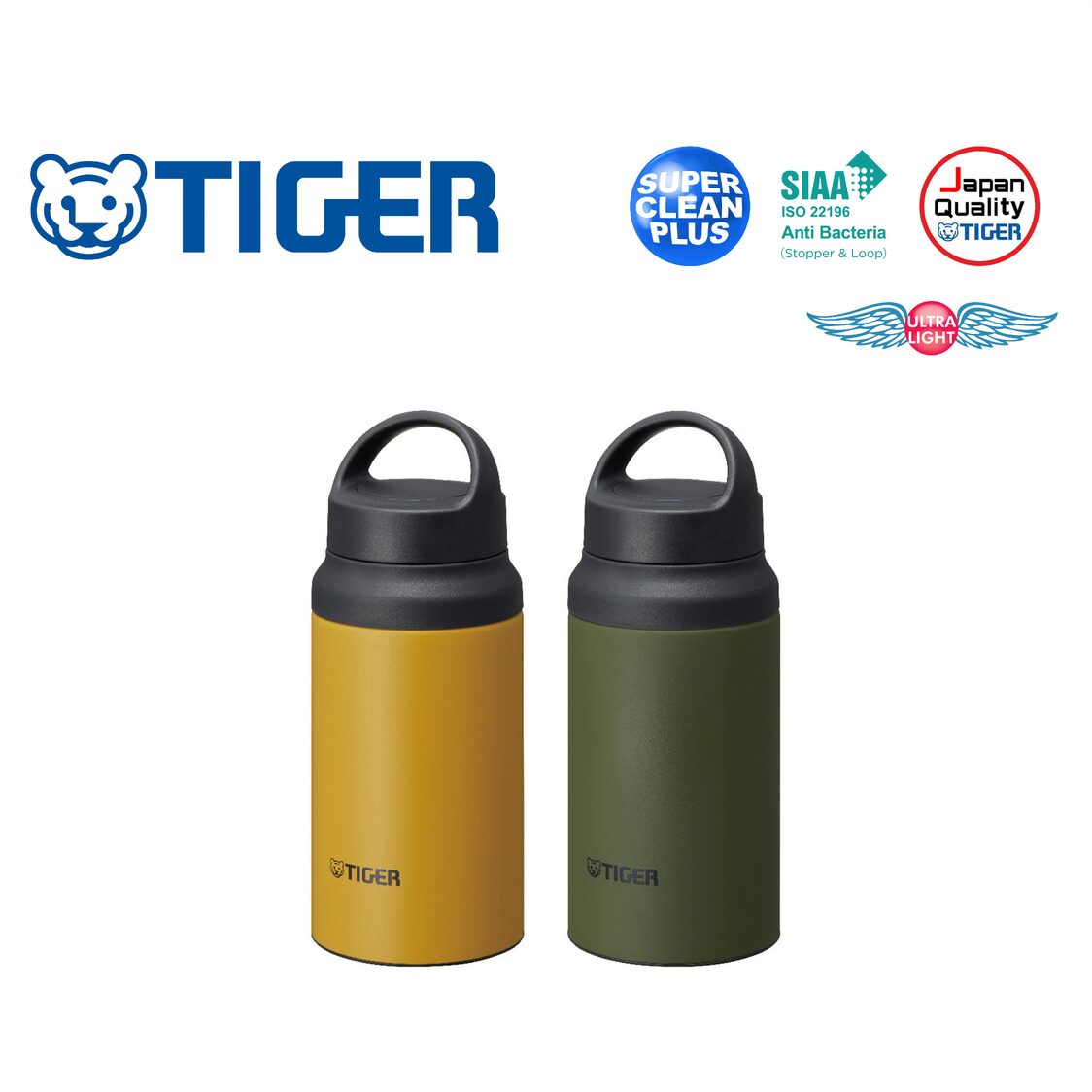 TIGER Anti-Bacterial Double Stainless Steel Bottle 400ml - Moss Forest (MCZ-S040 GZ)