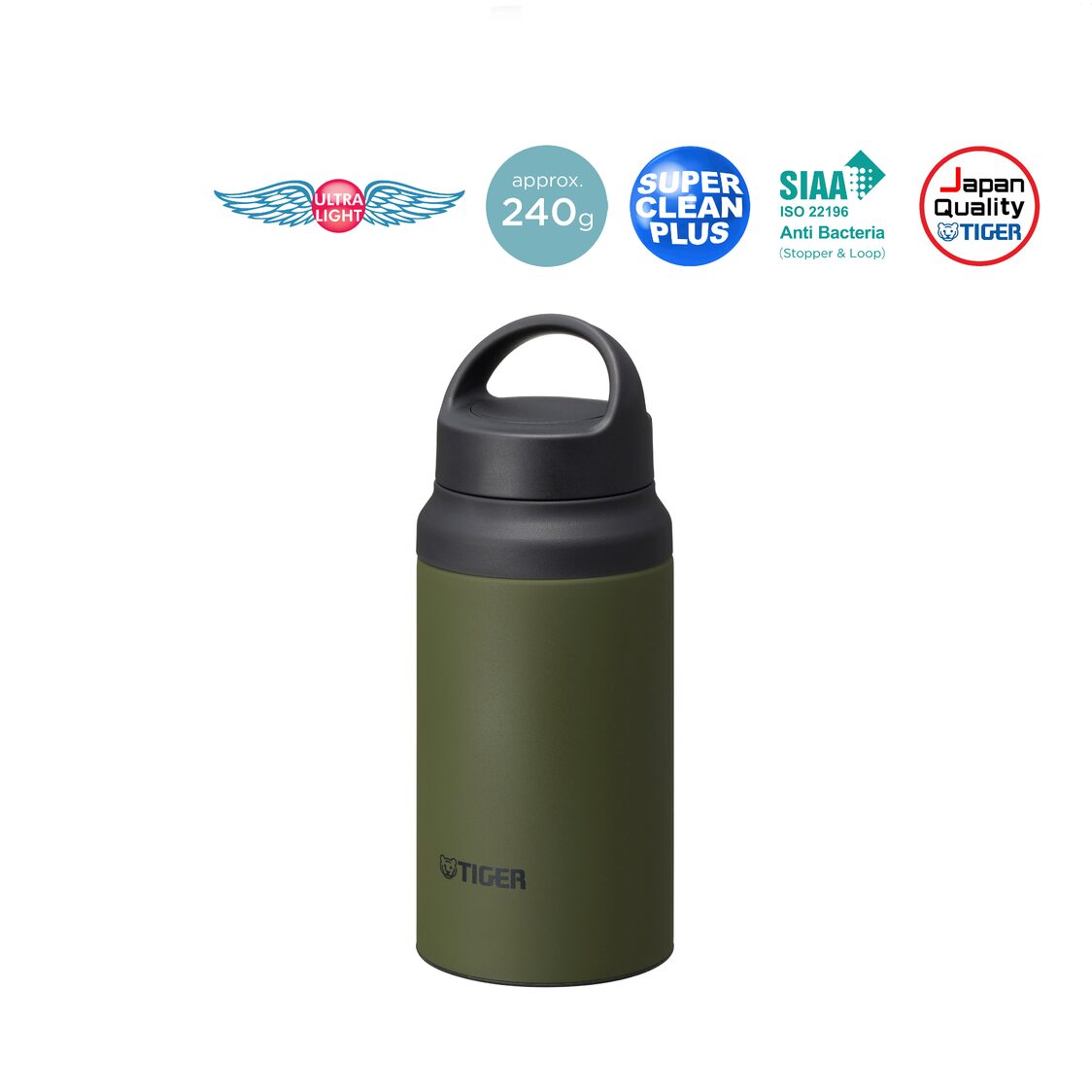 Tiger Anti-Bacterial Double Stainless Steel Carbonated Bottle (MTA-T080)