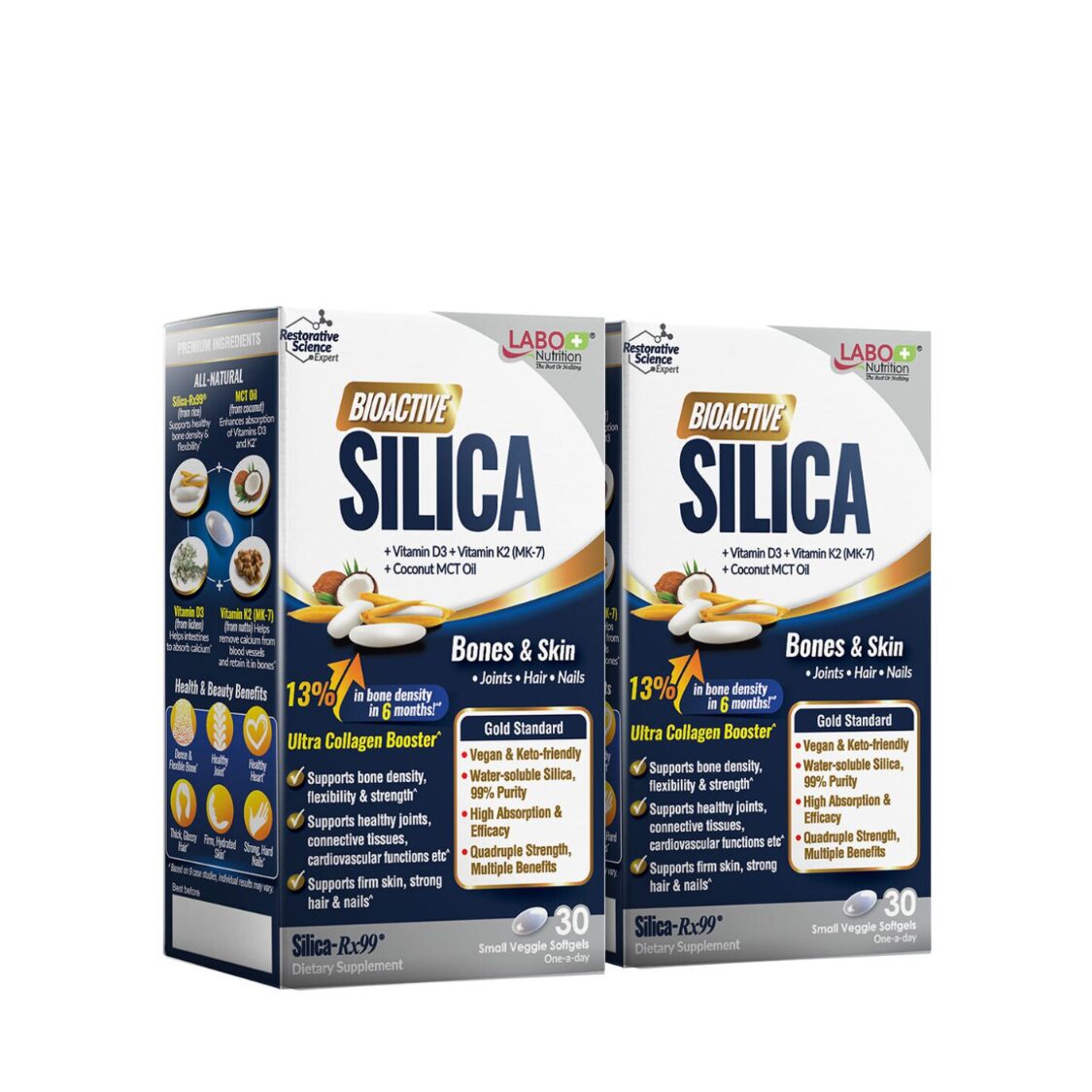 LABO Nutrition Bioactive Silica 30 Softgels Twin Packs