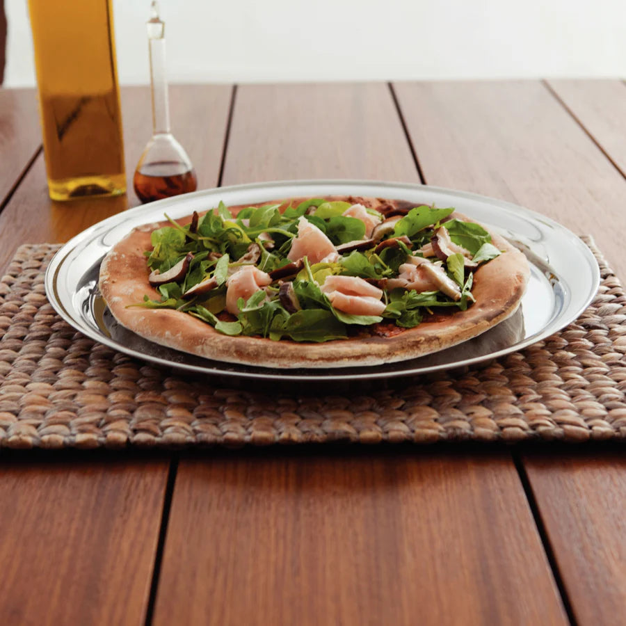 Tramontina Service Round Stainless Steel Tray, 30 Cm