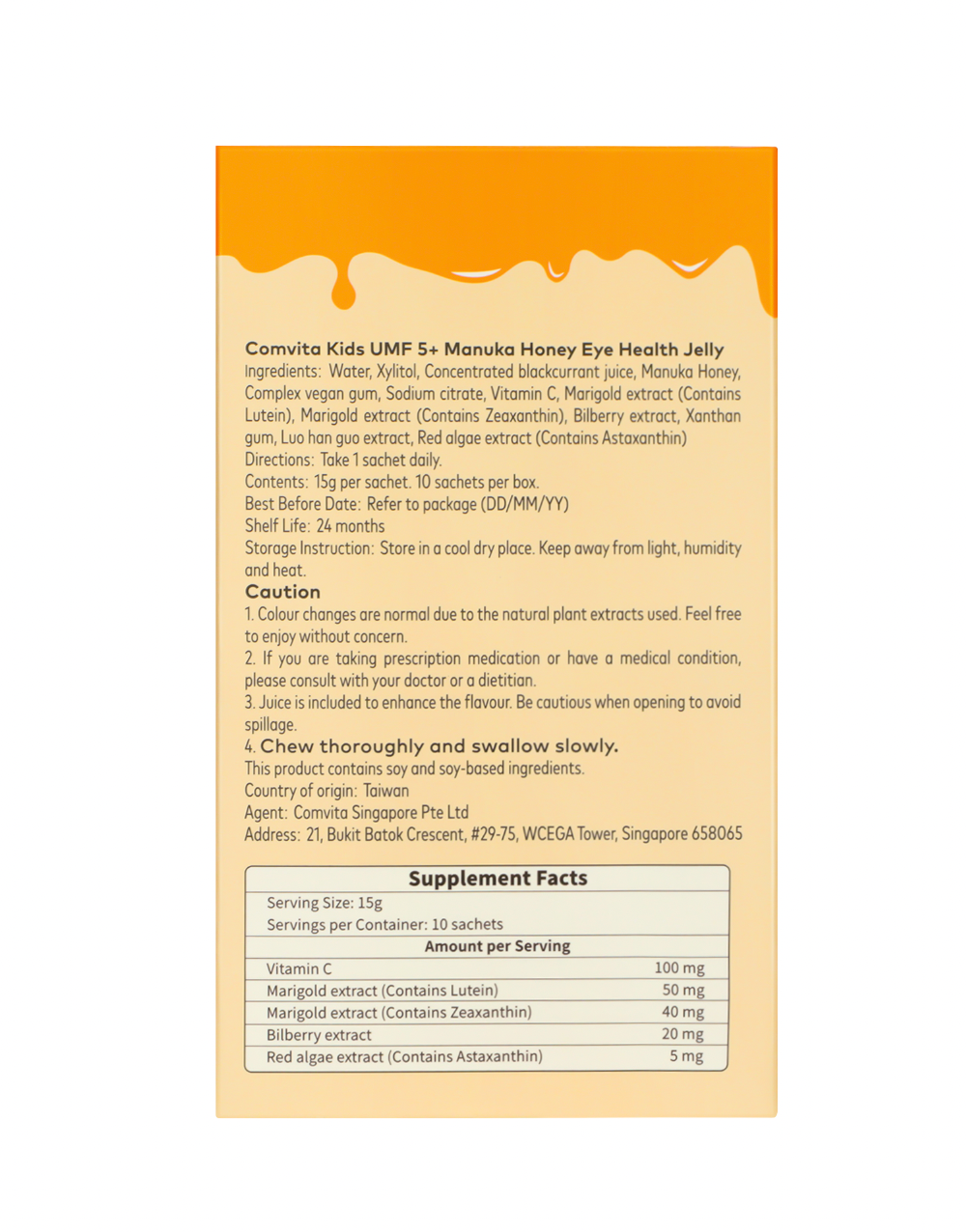 Comvita Kids Eye Health Jelly (10 x 15g)