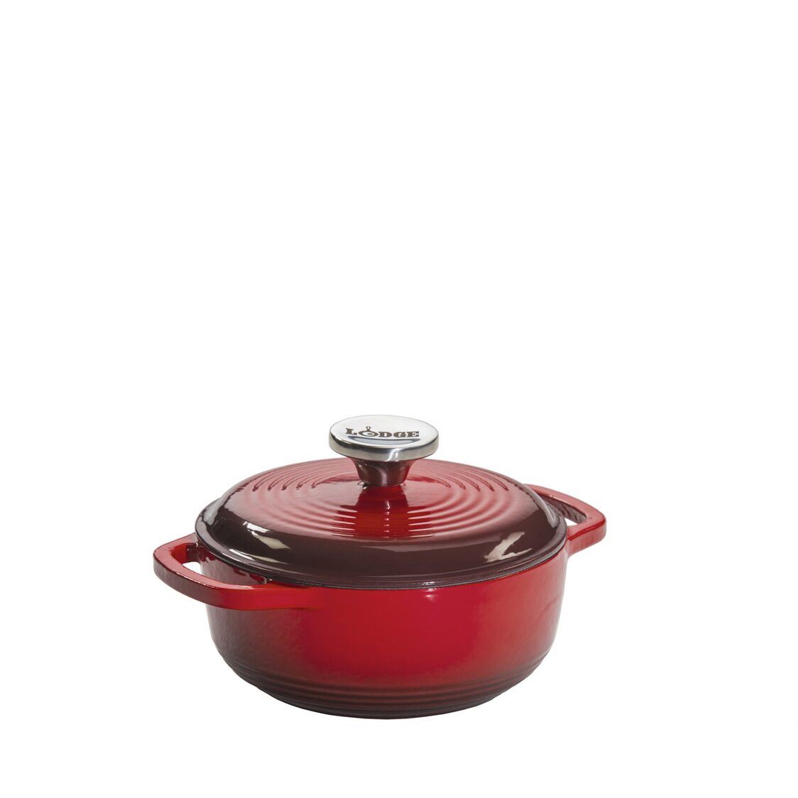 Lodge 1.5 Quart Red Enameled Cast Iron Dutch Oven