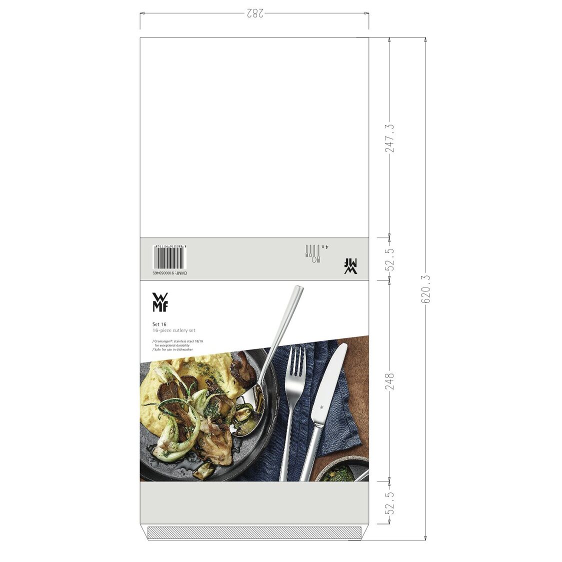 WMF Cromargan Cutlery Set, 16-piece (320003)