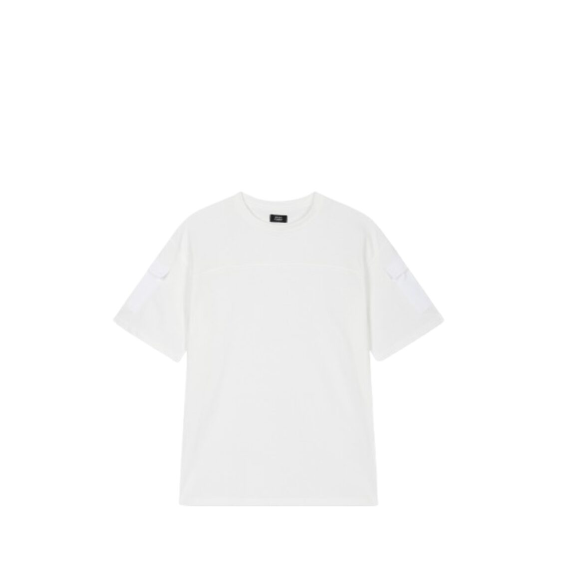 Studio Tomboy Sleeve Pocket Woven Color T-Shirt