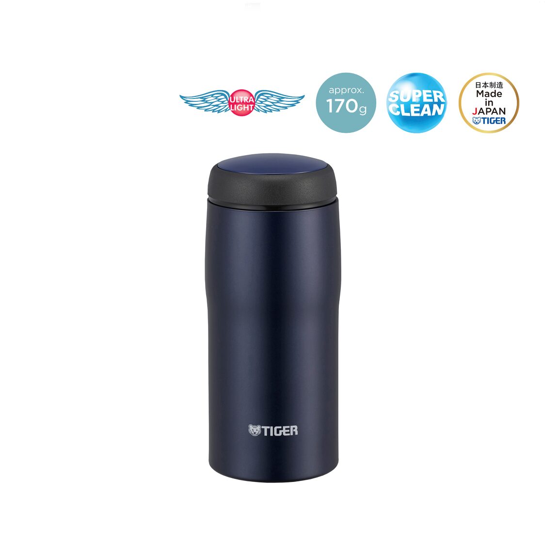 TIGER Double Stainless Steel Mug 360ml - Matte Navy (MJA-B036 AN)