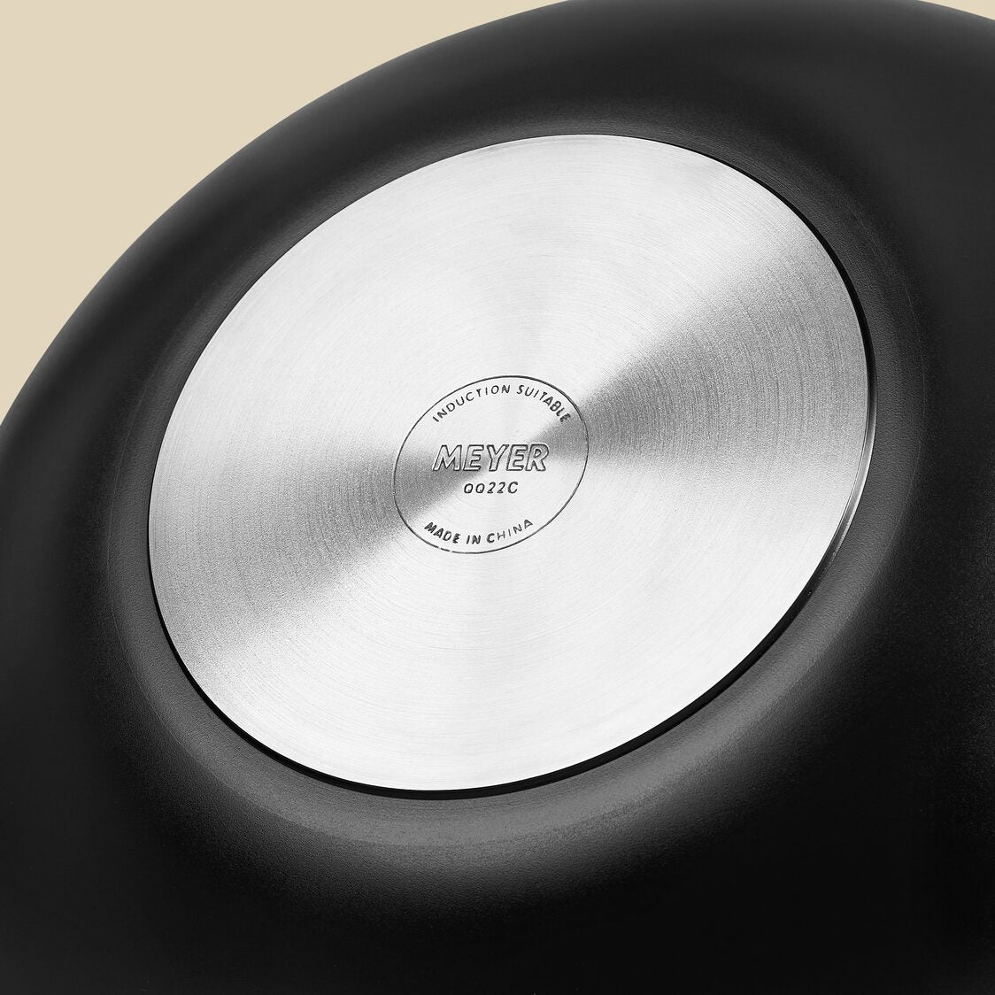 Meyer Midnight Nonstick 36cm Hard Anodized Chinese Wok with Lid (Induction) 82009